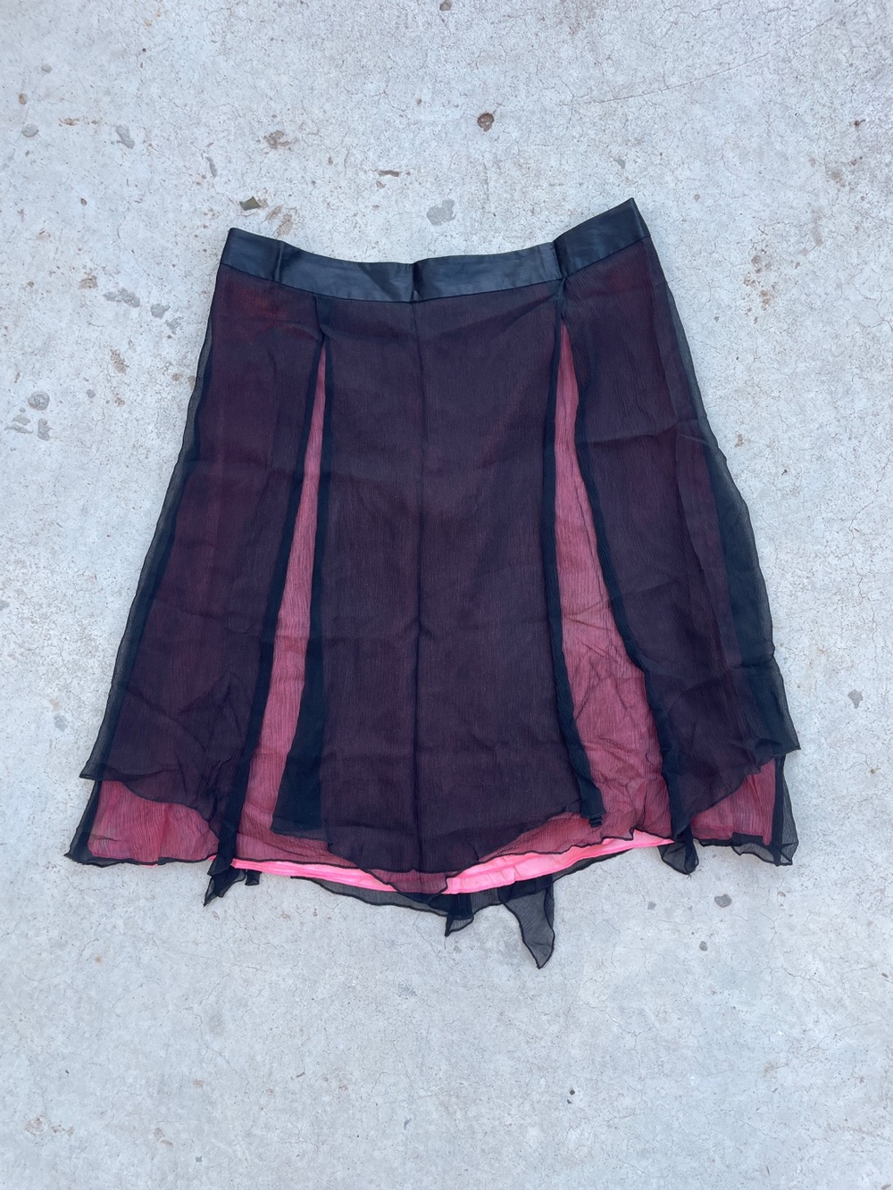 Free People RARE Vintage Y2K Whimsigoth Silk Skirt - Picture 1 of 7